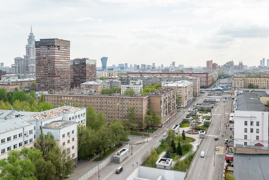 Квартира Квартира Студия Comfort Life с видом на Москву — Москва