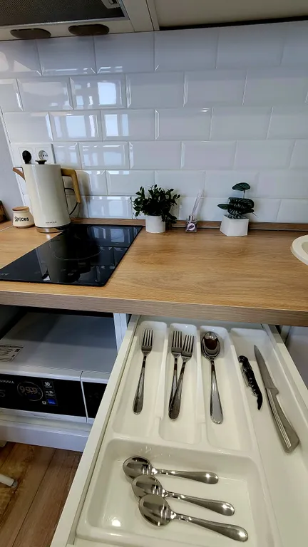 Уютная квартира с камином в новом доме