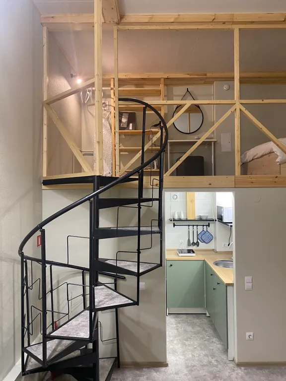 Двухуровневый лофт в самом центре города