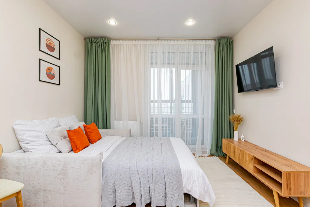 Уютная студия с шикарным видом из окна