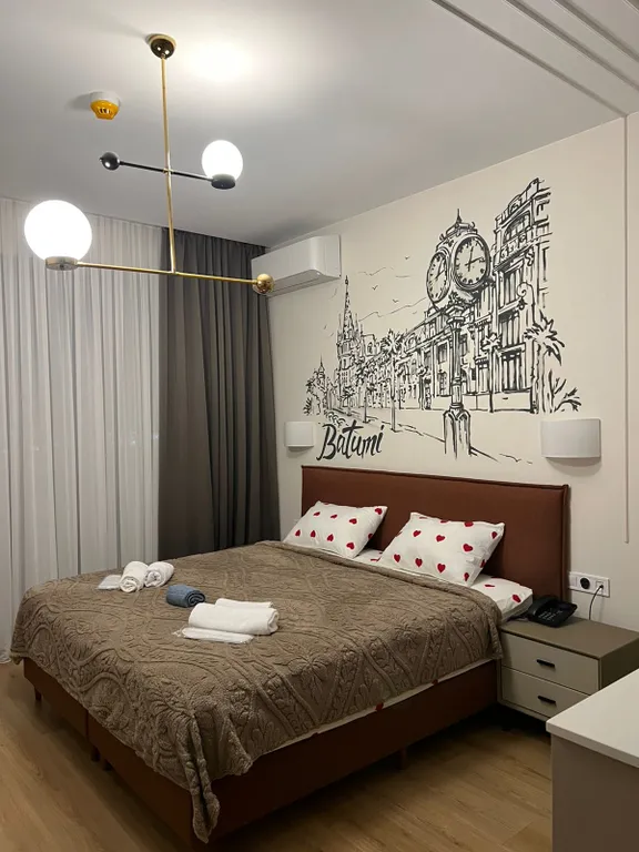 Апартаменты с балконом и видом на горы