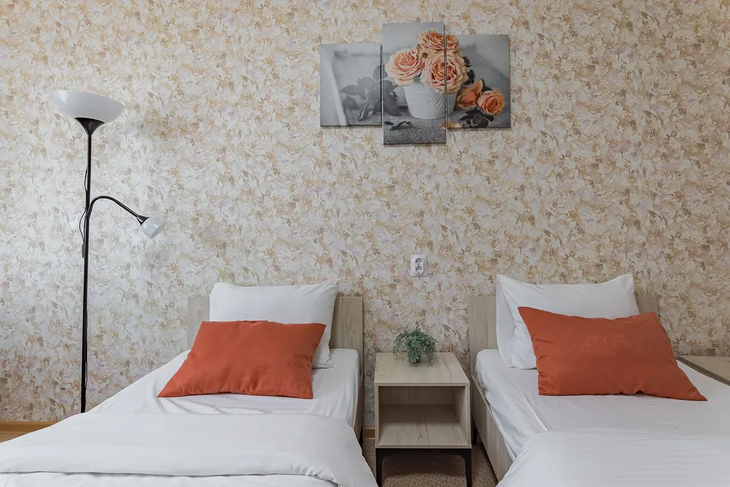 Комфортная квартира с отдельными кроватями