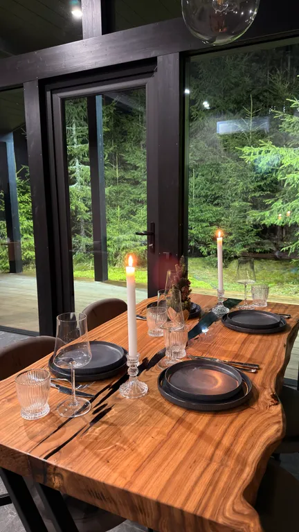 Коттедж Стильный дом в лесу с камином и купелью — Борисово