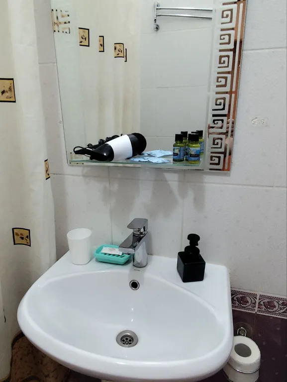 Трехместный номер с 2  кроватями и диваном. Стандарт с видом на море.