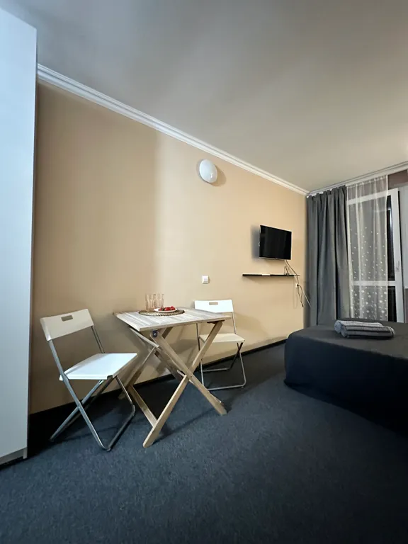 Студия с видом на море с обновленным ремонтом