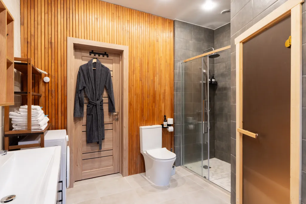 Уютный дом с камином и сауной у Охта Парка