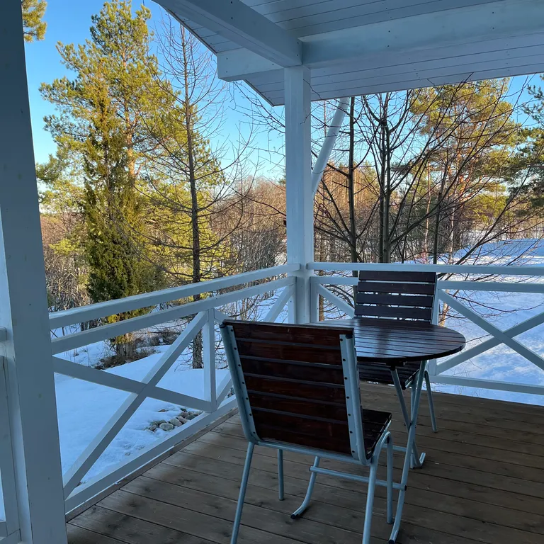 Kallio - дом на двоих с террасой, панорамным видом, в Карелии