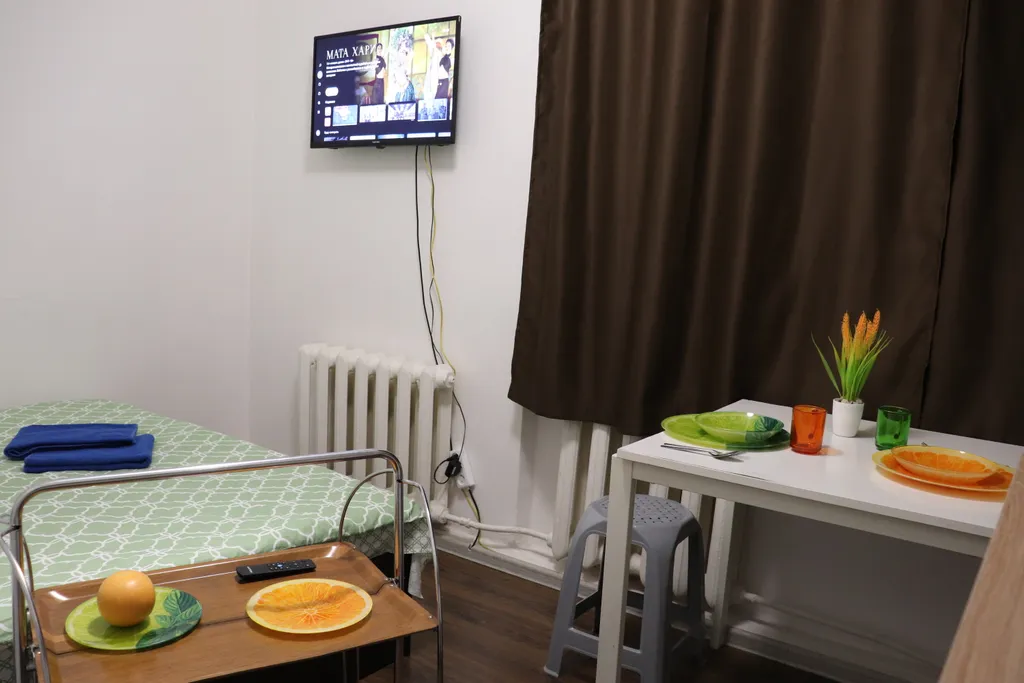 Удобная студия с большой кроватью у станции МЦД-4 Железнодорожная