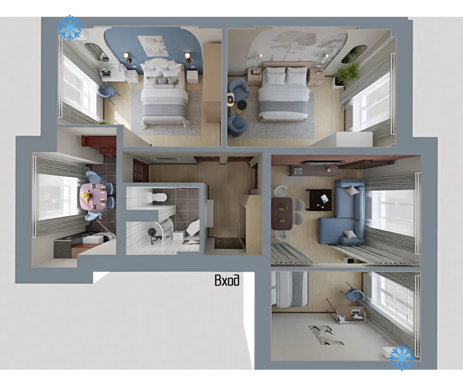 Квартира Квартира Гармония в историческом центре — Москва