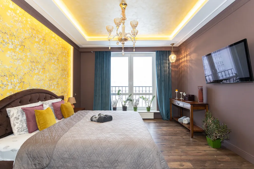 Квартира Квартира Уютная евро трешка в стиле барроко — Калининград