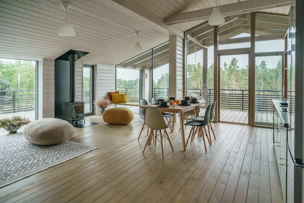 Просторный семейный коттедж у залива