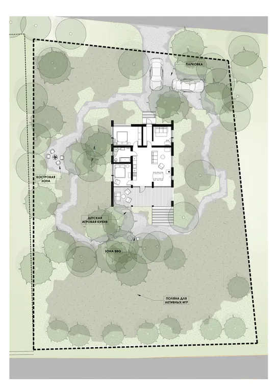 Стильный домик в лесу рядом с Икшинским водохранилищем