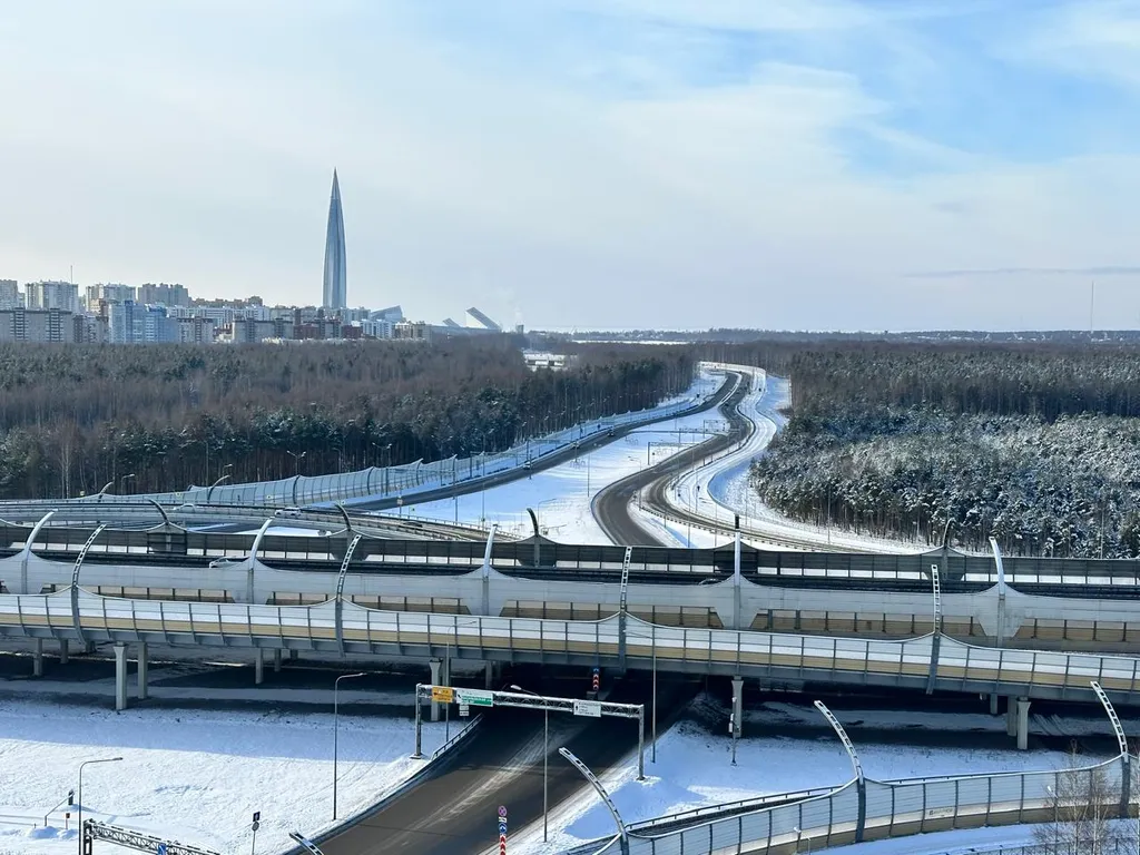 Квартира Квартира Студия с видом на лахта центр — Санкт-Петербург