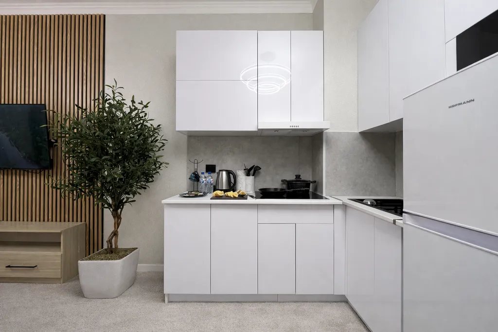 Современная уютная студия с панорамным видом