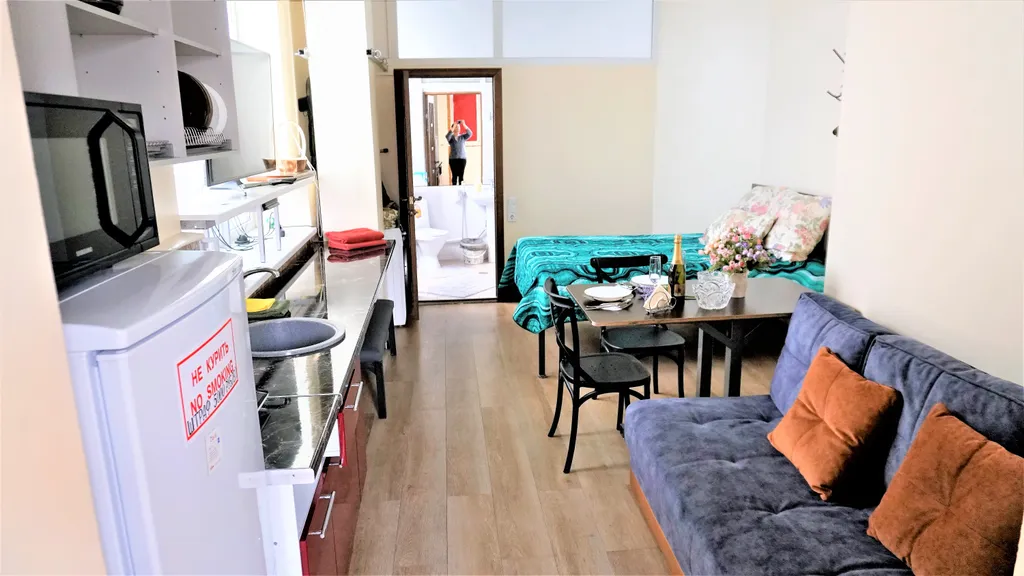 Квартира студия на первом этаже