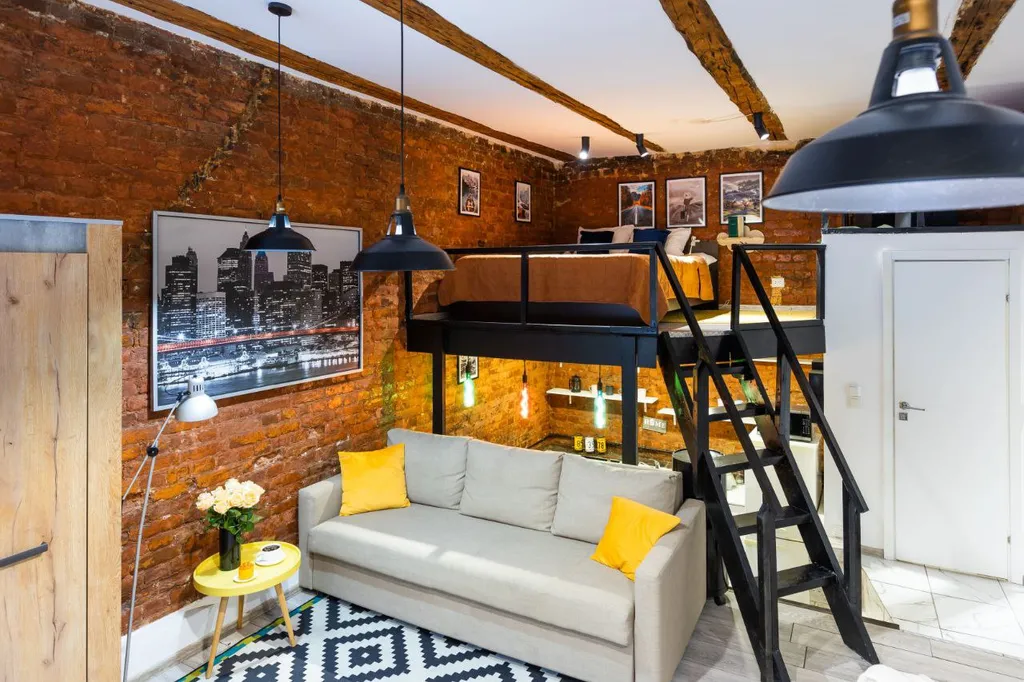 2уровневая стильная квартира