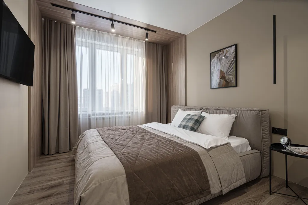 Лаконичная квартира Бурбон в ЖК Притяжение