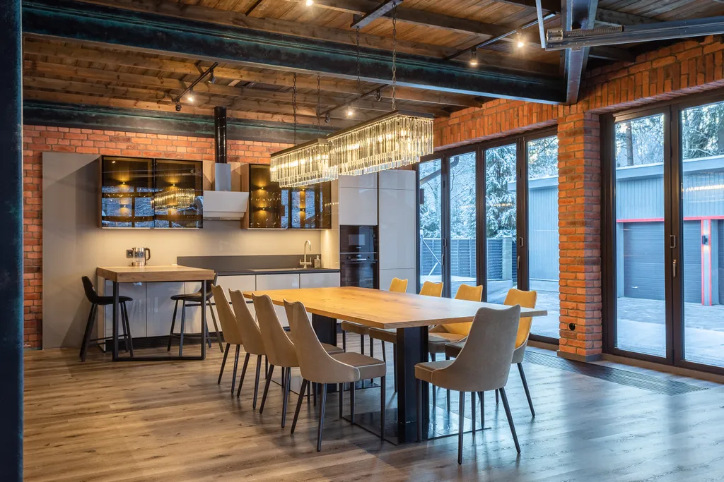 Коттедж Стильный загородный коттедж в стиле лофт — Зеленогорск