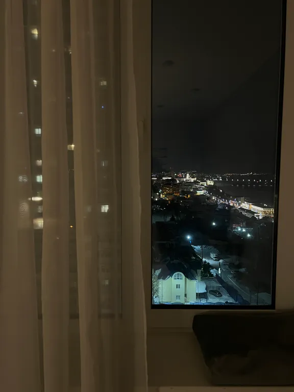 Уютная квартира на высоком этаже с прекрасным видом на реку Кама