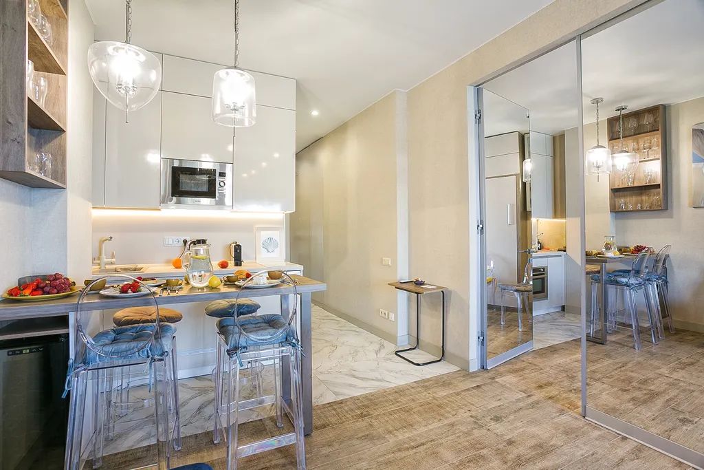 Двухкомнатный апартамент с видом на море с террасой с 2 санузлами