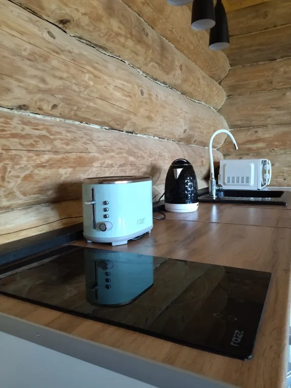 Дом в лесу среди сосен