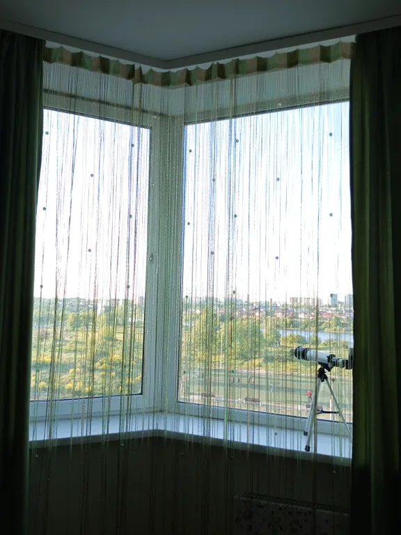 Квартира возле аквапарка с видом на парк и реку