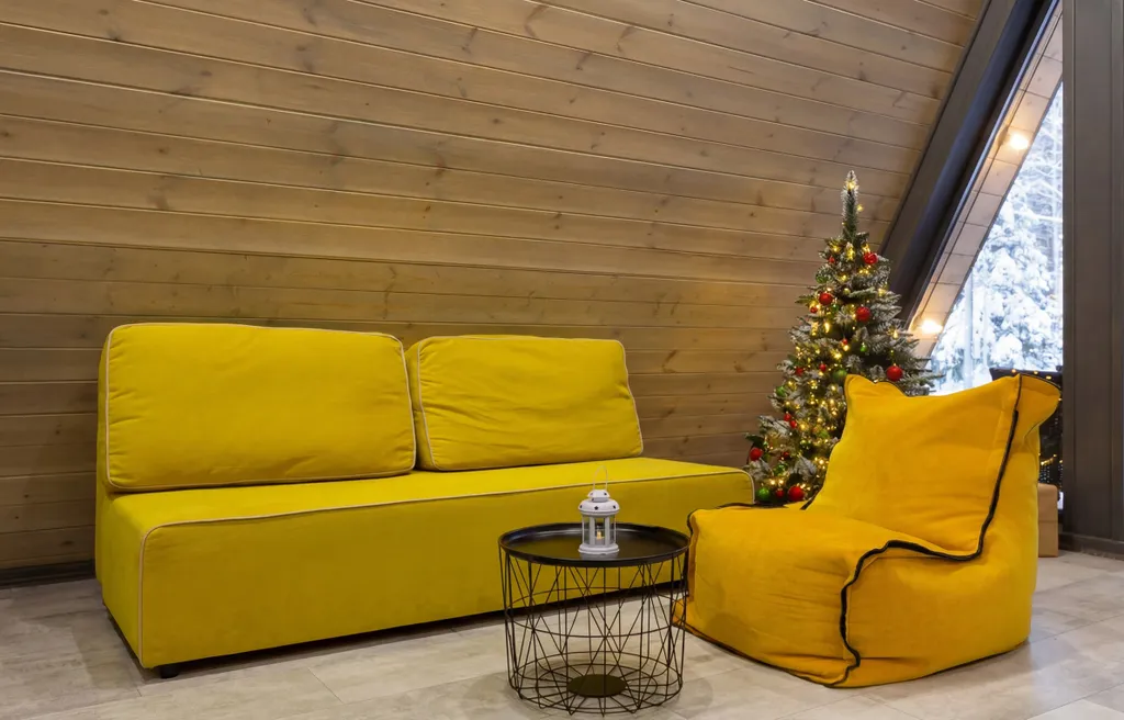 Домик A-Frame с купелью