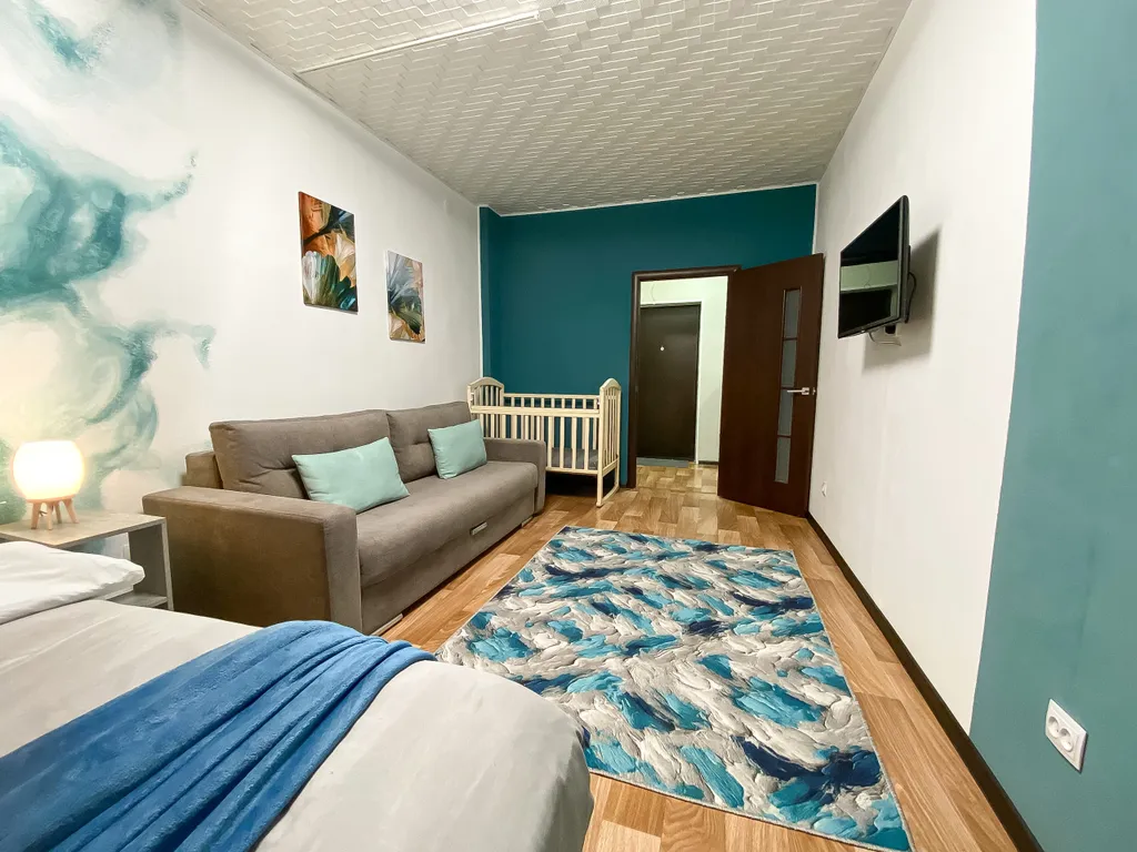 Квартира с видом на город в центре города