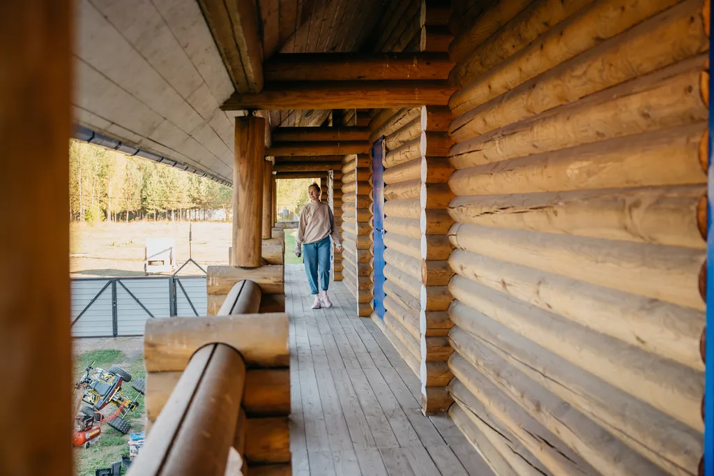 Семейный номер гостевого центра на берегу пруда (прокат снегохода)