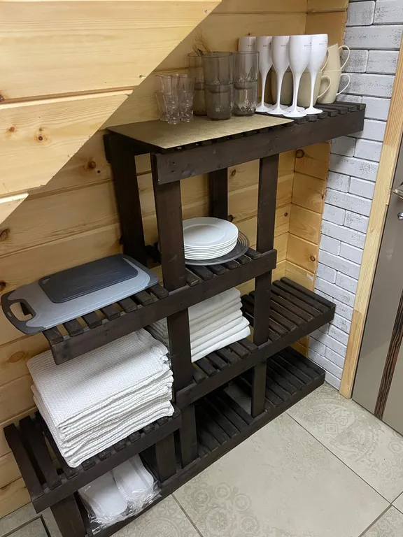 Дом из цельного массива с баней