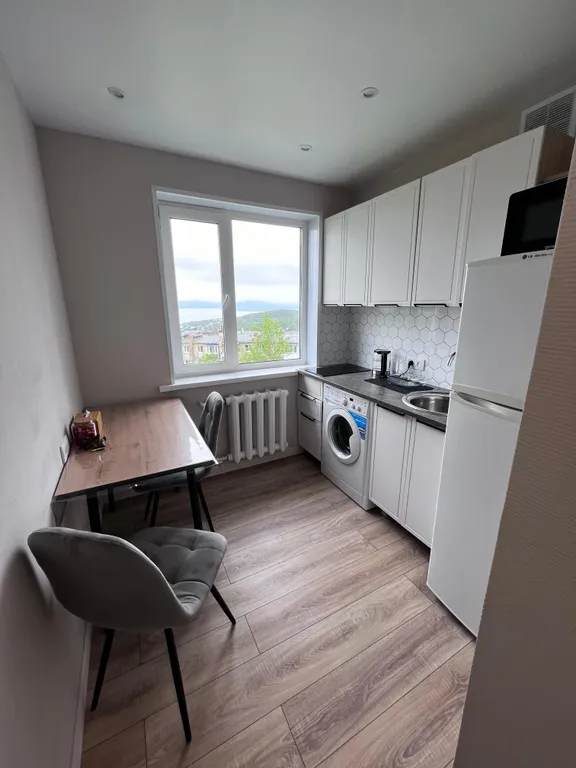 Квартира с шикарным видом на бухту и вулкан Вилючинский