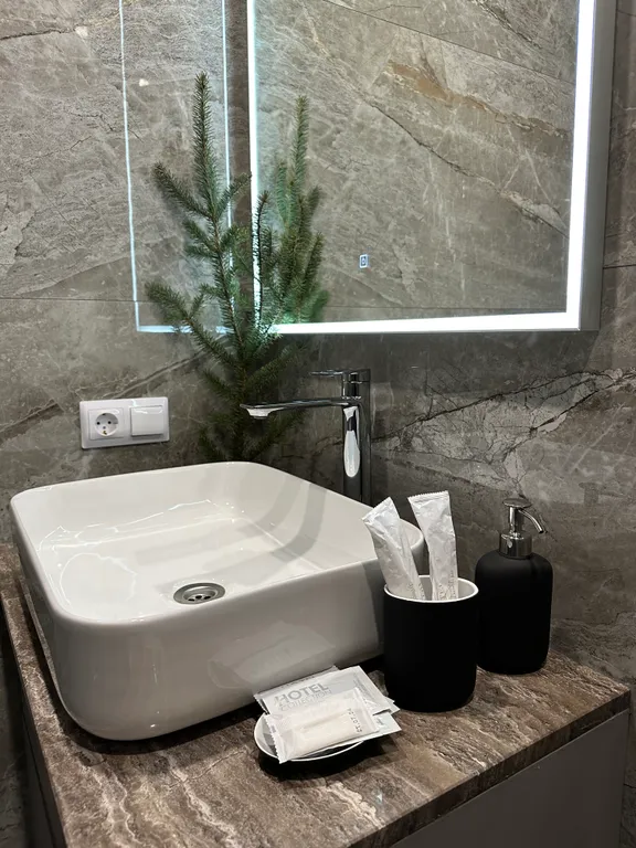 Стильная квартира в новом ЖК с видом на Эльбрус