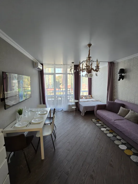 Квартира в 500м у моря с видом на дендрарий