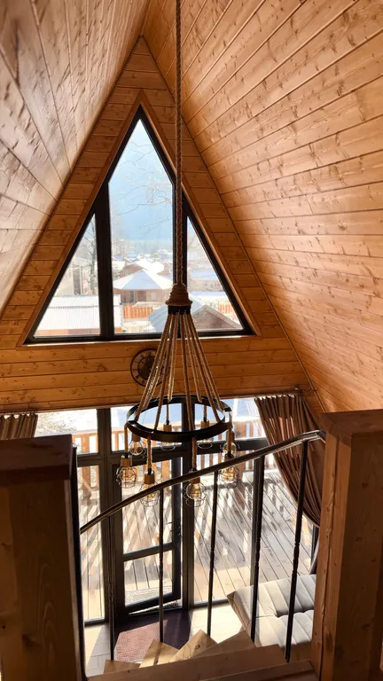 Коттедж Уютный домик A-Frame с видом на горы — Архыз