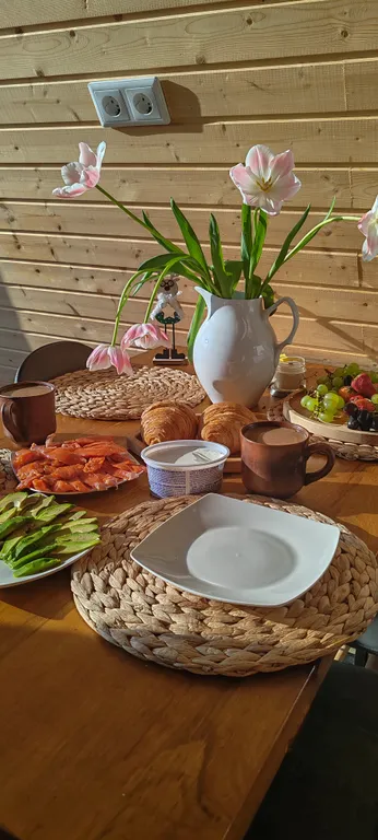 Дом A-frame у подножья горы