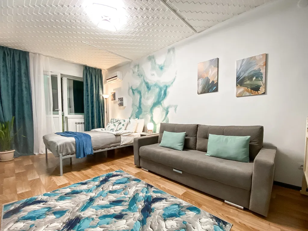 Квартира с видом на город в центре города