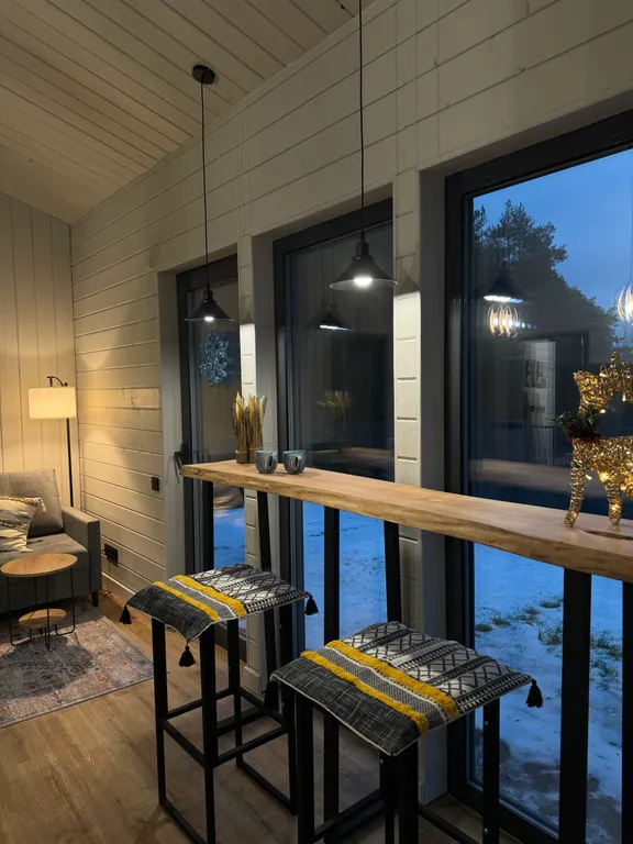 Коттедж Уютный коттедж с сауной и купелью — Бугры