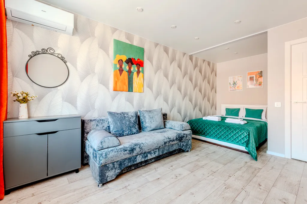 У залива в престижном микрорайоне, кондиционер, с гостиничным сервисом