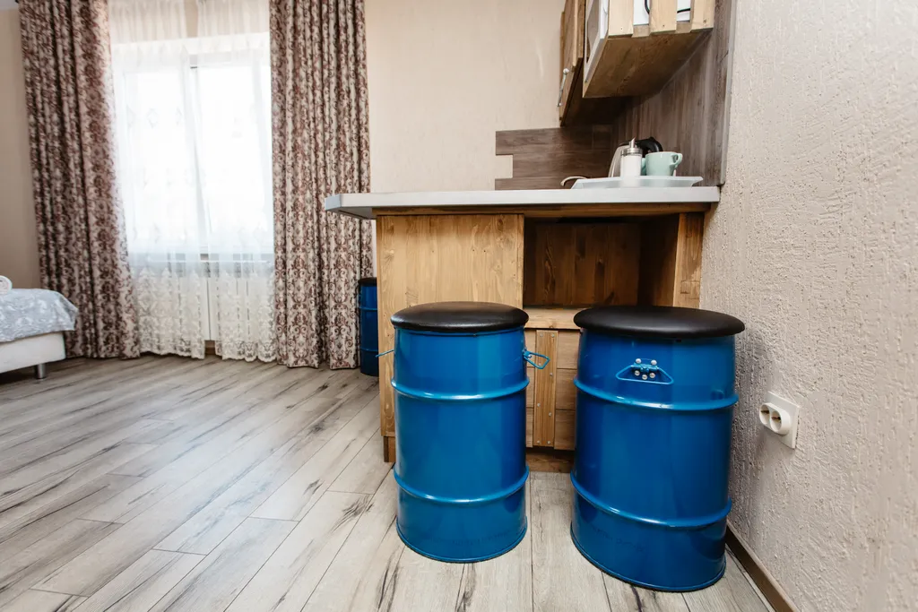 Студия # 3 с закрытой парковкой и мангалом