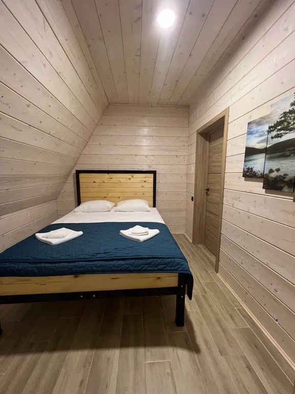 Коттедж aframe на 6 персон с купелью и баней на дровах