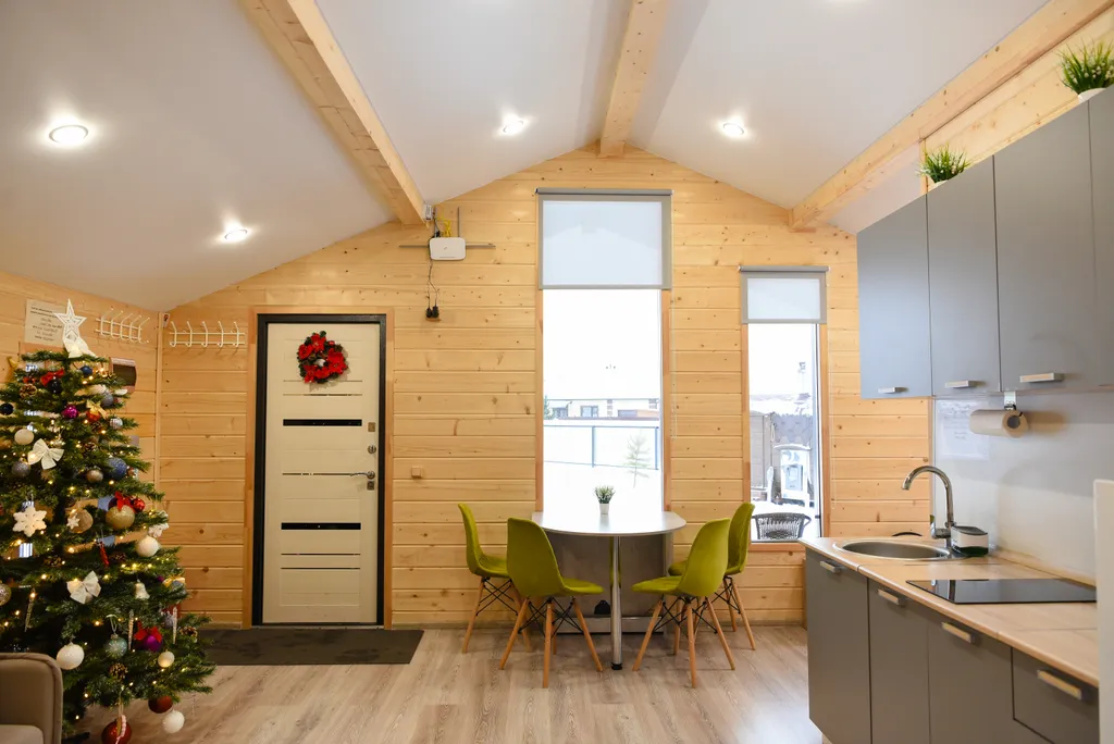 Уютный дом с баней и чаном