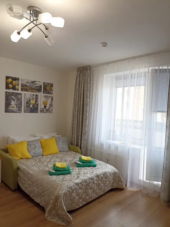 Квартира Квартира Уютная студия у НИИ имени Петрова с бесконтактным заселением — Песочный