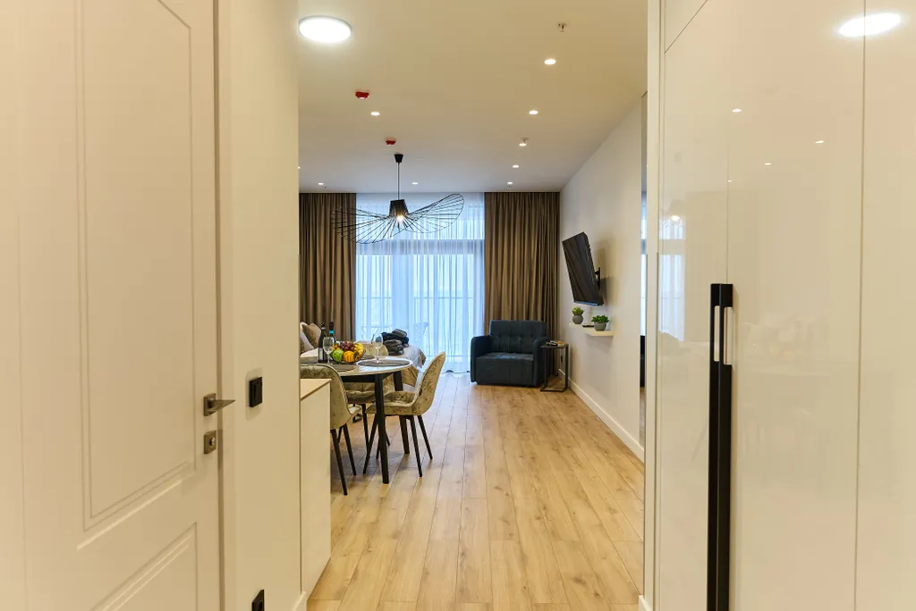 Уютные апартаменты на третьем этаже с видом на море