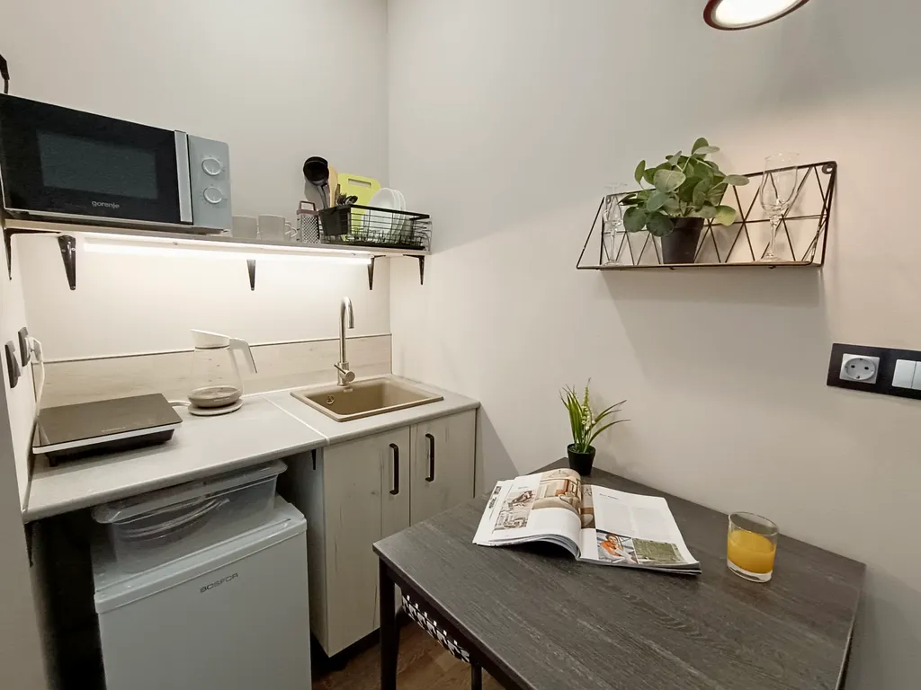 Уютная студия с дизайнерским ремонтом возле ЖД Вокзала на троих гостей