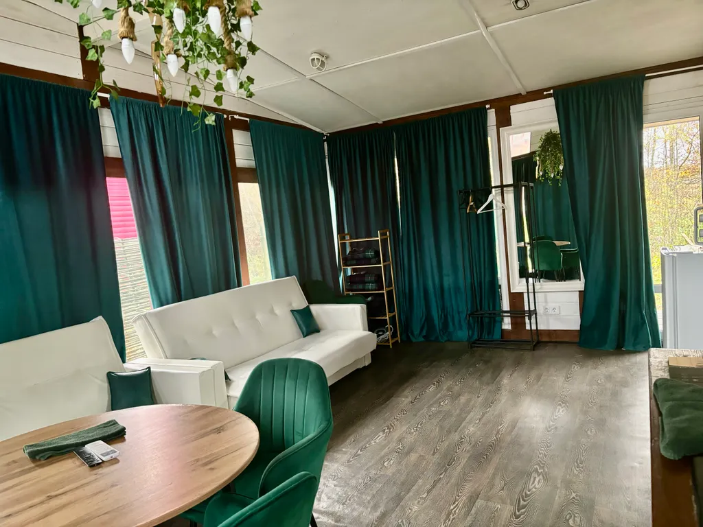 Фахверковый дом Сикрет баунти с баней и фурако