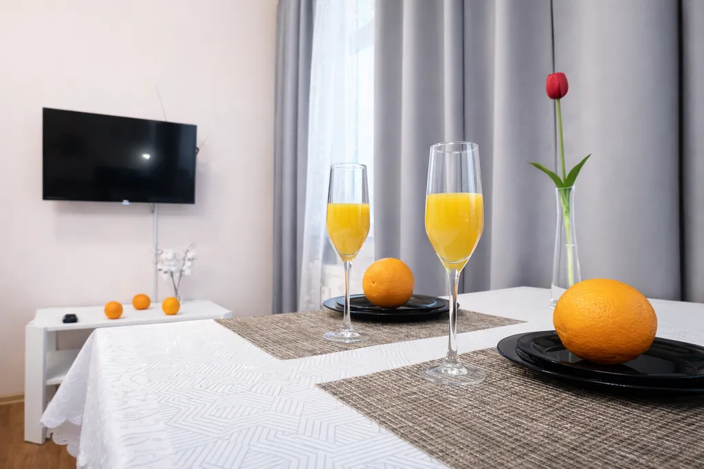 Студия с видом на город, рядом с городской эспланадой и ЖД вокзалом