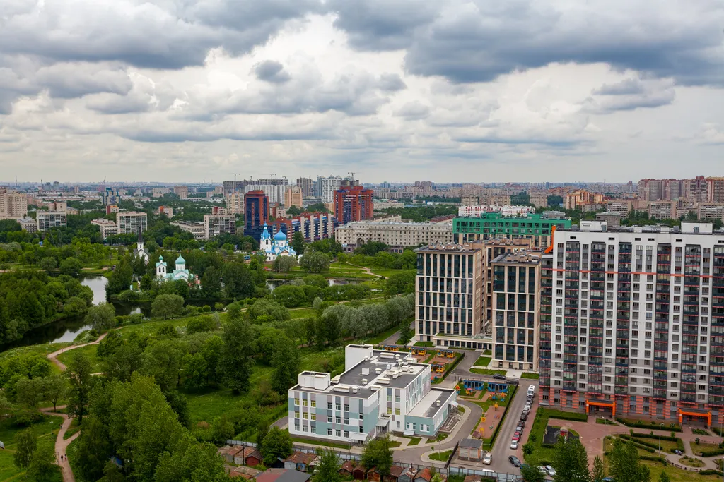 Квартира Квартира Студия в комплексе апартаментов Салют — Санкт-Петербург