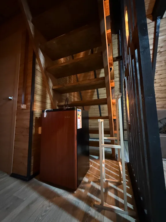 Домик А-фрейм с баней и сибирским чаном