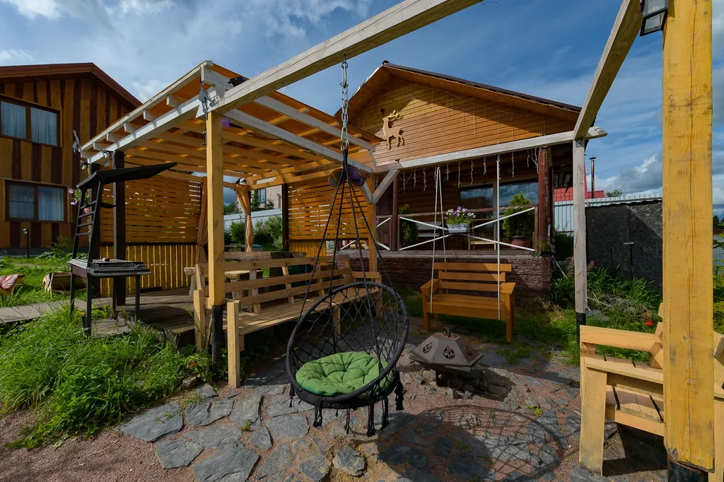 Коттедж Эко дом с баней и бассейнами рядом с Санкт-Петербургом — Кискелово