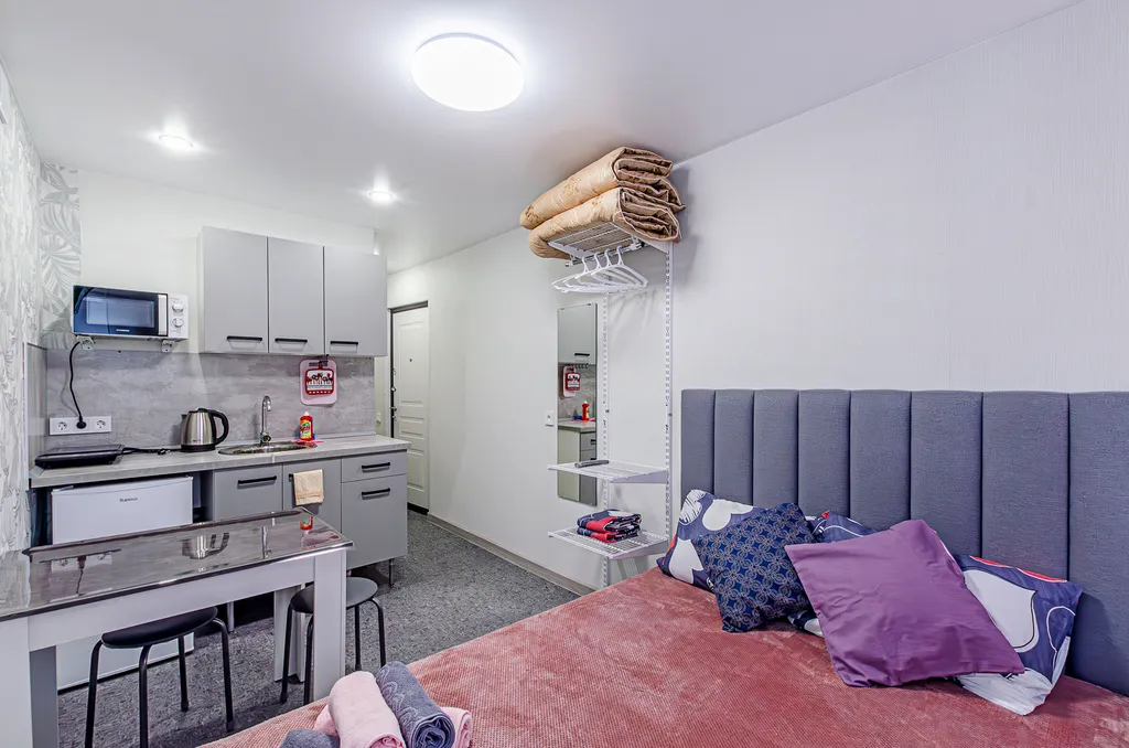 Квартира-студия с ванной в центре города